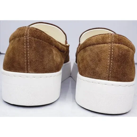 THE ROW Marie H Suede Leather Slip On Shoes Brown Women's I/EU 40 US 10~ VGUC